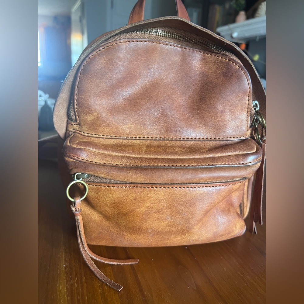 Madewell Lorimer leather mini backpack